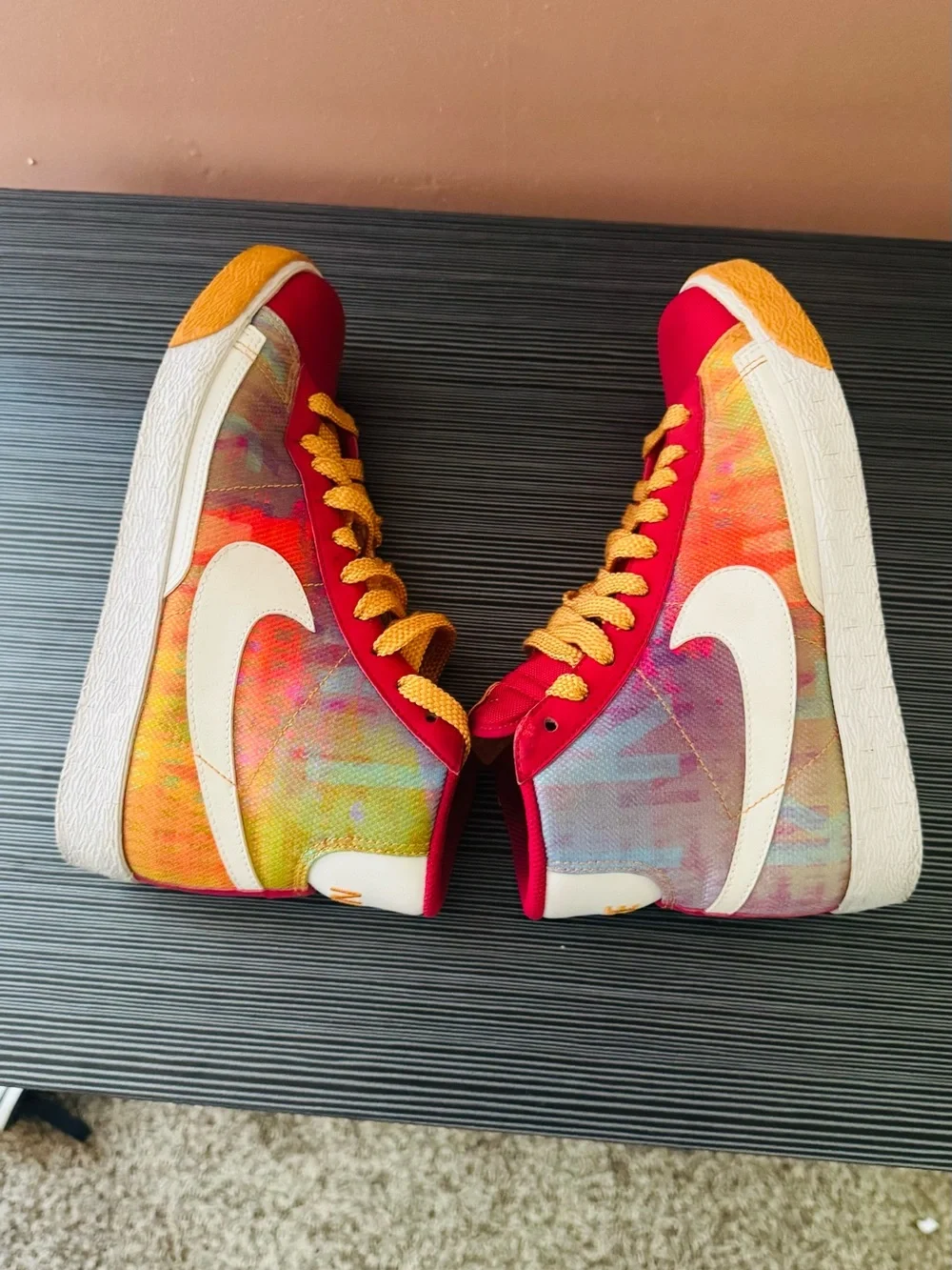 Women’s Nike Blazer High Magenta Multicolor Graphics  Nike Script Big Swoosh